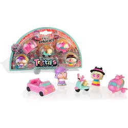 Pack 5 Figuras y 3 vehículos Tiny Famosa