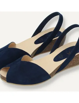 Menorquina plataforma bio en piel de ante - Ria Menorca - FashionsVida