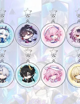 New periphery Honkai Star Rail 6CM Tribbie Aglaea Castorice Acrylic Stand Cute keychain Figure bag charm kawaii bag body kit - Aliexpress - FashionsVida