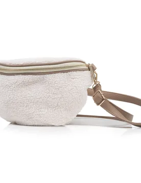 Sac banane sherpa Beige beige Tailleunique - Isotoner - FashionsVida