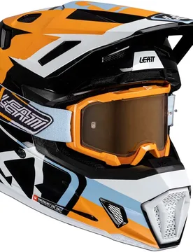 Casco Moto Cross KIT MOTO 7.5 V25 ORANGE Arancio taglia XL - Leatt - FashionsVida