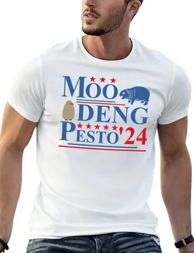 Funny Pesto Penguin Moo Deng 24 T-Shirt printed t shirts for man graphic t shirts for man t shirts for man cotton T-shirt - Aliexpress - FashionsVida