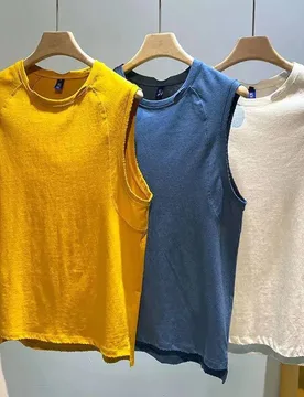 Summer Hem Fork O Neck Men Tank Top Fashion Casual Punk 2xl Clothing Personality Sports Basketball Fitness Running T Shirt Black - Aliexpress - FashionsVida