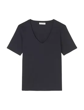 T-SHIRT, SHORT SLEEVE, V-NECK female - XS - FashionsVida