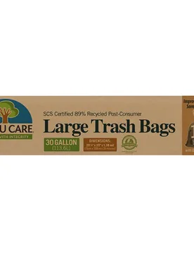Recycled Large Drawstring Bin Bags - 113.6L - 10 Bags - If You Care - FashionsVida