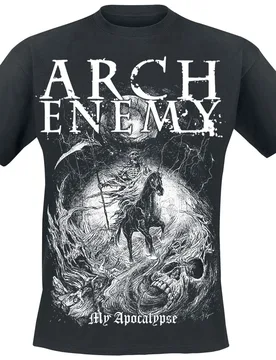 T-Shirt - My Apocalypse - S bis 4XL - für Männer - Größe M - schwarz - Lizenziertes Merchandise! - Männer - male - Arch Enemy - FashionsVida