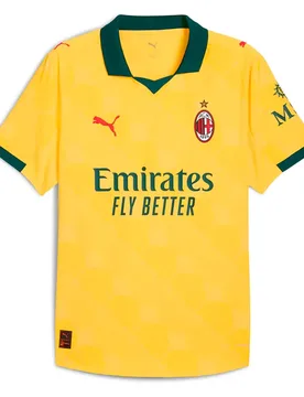 T-shirt à Manches Courtes Third Ac Milan 25/26 Sunny Yellow / Dark Myrtle XL - Puma - FashionsVida