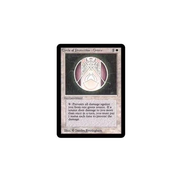 Circle of Protection: Green Alpha - Magic: The Gathering - FashionsVida