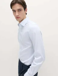 Slim Fit Ultimate Non Iron Cotton Striped Shirt Light Blue male