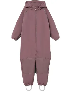 Tuta A Maniche Lunghe Alfa Softshell Solid Wistful Mauve 7 Anni - Name it - FashionsVida