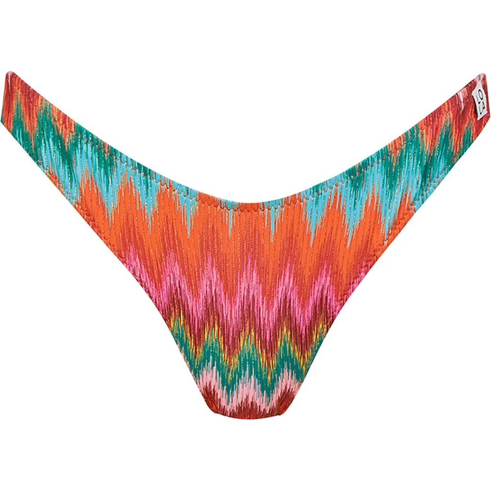 Braga de bikini de corte gaviota y estampado con lurex - Lola Dolores Cortés - FashionsVida