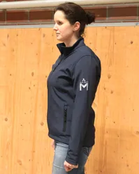 Mecklenburger Damen Softshelljacke, navy XXL