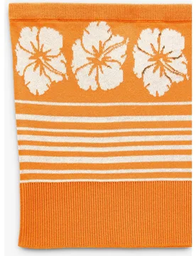 Top de mujer de palabra de honor con estampado floral y de rayas - Parfois - FashionsVida