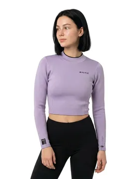 Haut De Bikini Lunar Crop Top Neoprene 2mm Pink / Purple S - Mystic - FashionsVida
