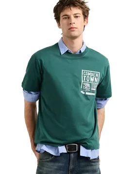 T-shirt à Manches Courtes Jess Richmond Green L - Pepe jeans - FashionsVida