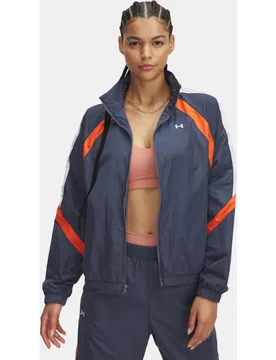 Sudadera de mujer Icon Crinkle Track Jacket - Under Armour - FashionsVida