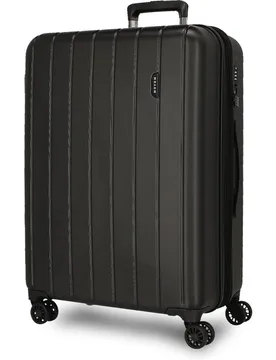 Maleta mediana 68 cm expandible wood abs con capacidad de 72l rojo - Movom - FashionsVida