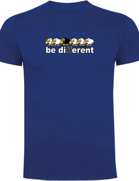 T-shirt à Manches Courtes Be Different Skate Royal Blue XL - Kruskis - FashionsVida