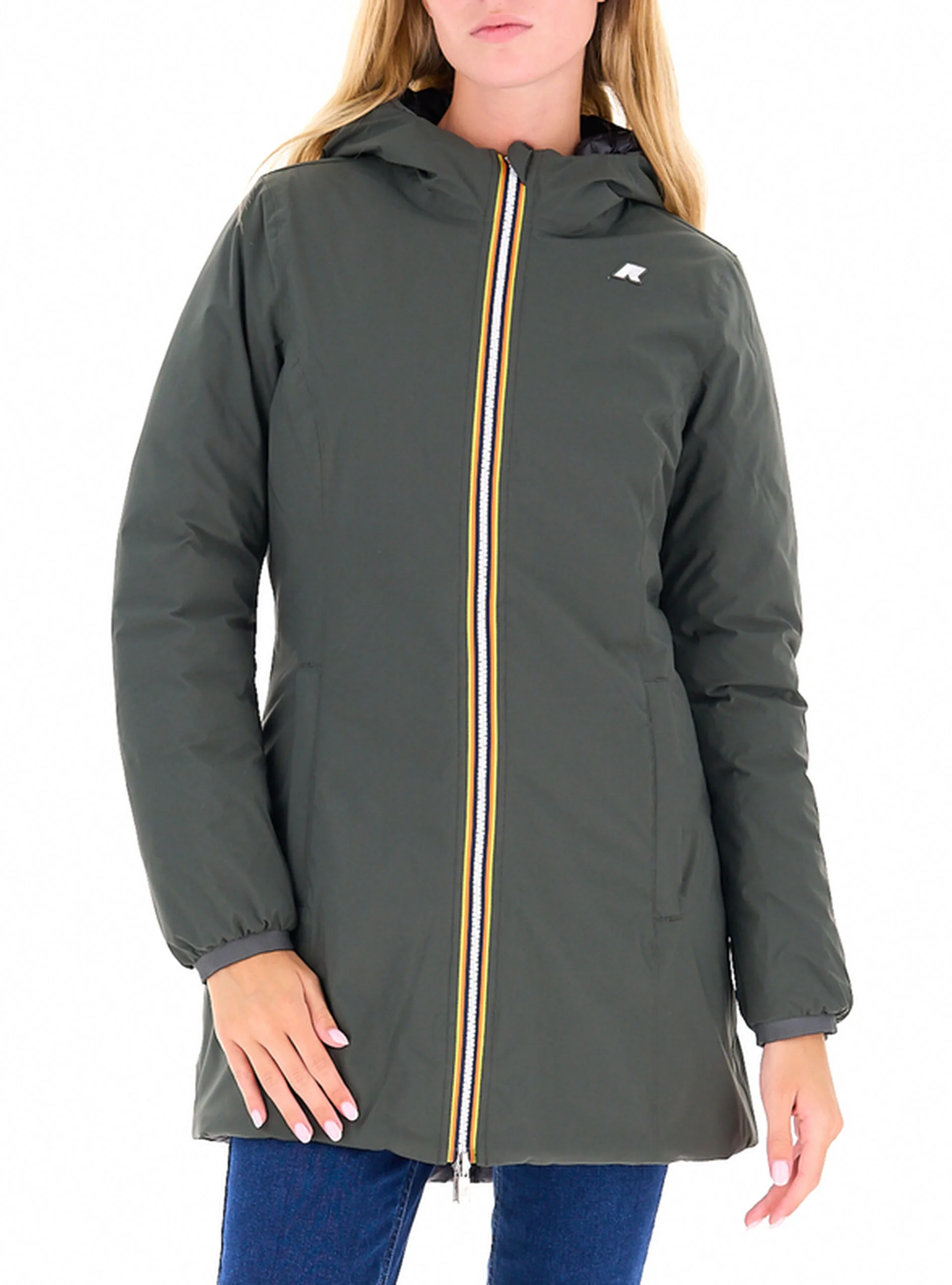 Giubbotto reversibile VERDE MILITARE L - K-way - FashionsVida