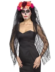 Dia de los Muertos Kopfschmuck für Damen bunt - female
