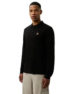 Mens Luca Polo Shirt (Black) Cotton - Size 2xl - Patrick - FashionsVida