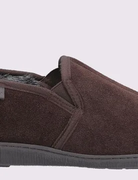 Arnold Slip On Suede Memory Foam Mens - Brown - Size Uk 10 - Hush puppies - FashionsVida