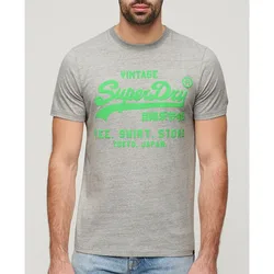Maglietta A Maniche Corte Neon Vl Athletic Grey Marl M