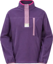 Polaire demi-boutonnée à col montant - Arcca W 1/4 Fleece Grape Royal - Taille M - Violet
