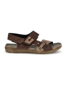 Sandali marroni con sottopiede in pelle 8018580PSSK 43 - JERPOINT - FashionsVida