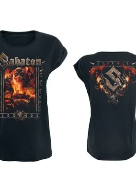 T-Shirt - Legends - S bis 5XL - für Damen - Größe 4XL - schwarz - Lizenziertes Merchandise! - Frauen - female - Sabaton - FashionsVida