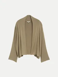 Cardigan mit Schalkragen Beige 3XL