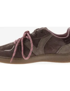 Zapatillas deportivas de mujer de serraje con doble cordón - Victoria - FashionsVida