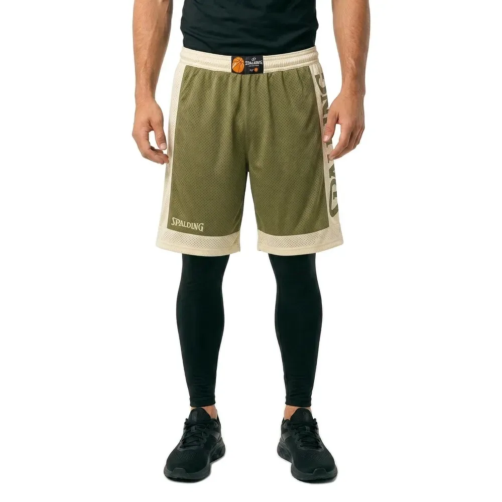 Short Reversible Khaki / Silver Grey S - Spalding - FashionsVida