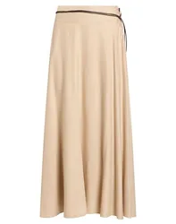Midi-Rock Damen Beige 34,36 Damen