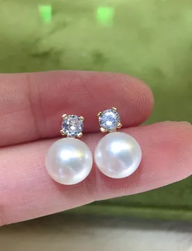Gold-Plated Nest Pearl Earrings Natural Freshwater Pearl Women's 925 Sterling Silver Needle Backings Jewelry Accessory - Aliexpress - FashionsVida
