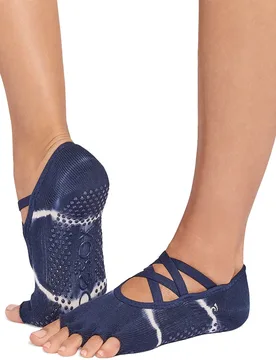 Chaussettes Half Toe Elle Pilates Grip Soul Blue Tie Dye Stripe EU 39-42 1/2 - ToeSox - FashionsVida