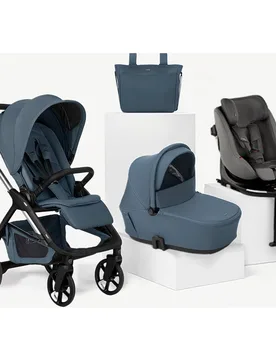 Trío keep 2 azul + capazo Sleep + silla auto Kombifix negro - Jané - FashionsVida