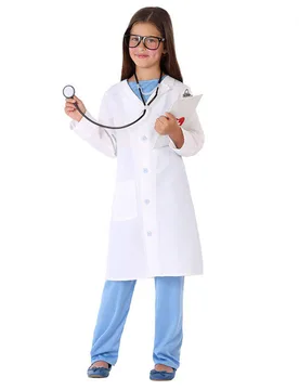 Ärztin-Kostüm für Mädchen Faschingskostüm blau-weiss - female - Atosa - FashionsVida