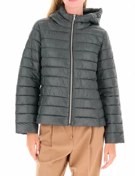 Piumino con cappuccio VERDE BOTTIGLIA 48 - EMME MARELLA - FashionsVida