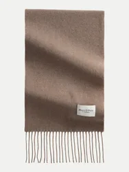 Marc O' Polo Wollschal mit langen Fransen Braun