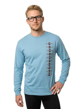 T-shirt à Manches Longues O.g.b.c Repeat Cardinal Blue M - Independent - FashionsVida