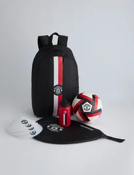 Manchester United Large Football Equipment Gift Set Black None - Fourth Wall - FashionsVida