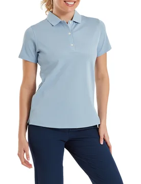Polo Stretch Pique Solid, blaugrau xs - FootJoy - FashionsVida
