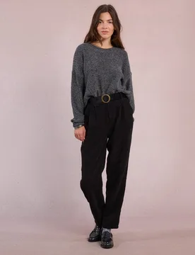Pantalón de mujer tobillero de micropana - Molly Bracken - FashionsVida