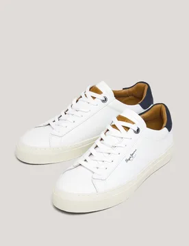 Yogi - zapatillas piel con detalles en ante - Pepe Jeans - FashionsVida