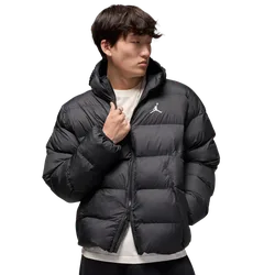 Puffer Men Jackets - Black - Size S - Down - Black - Size: Small