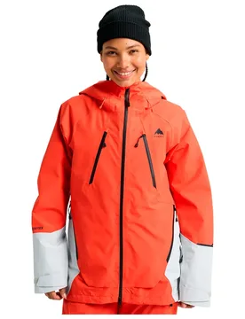 Veste Reserve Gore-tex® 2l Fiesta Red/Gray Cloud M - Burton - FashionsVida