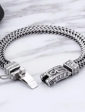 Mm Egyptian Ankh Cross Charm Couple Bracelets On Hand For Men Stainless Steel Mesh Link Chain Jewelry - Aliexpress - FashionsVida
