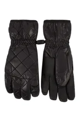 Women's 1 Pair Quinn Quilted Gloves Black M/L - Black - Size: Medium