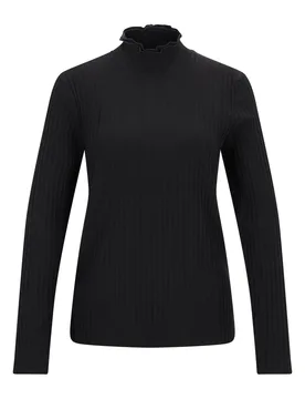 Stehbund-Shirt 1/1 Arm, Hals gedop female - 40 - FashionsVida